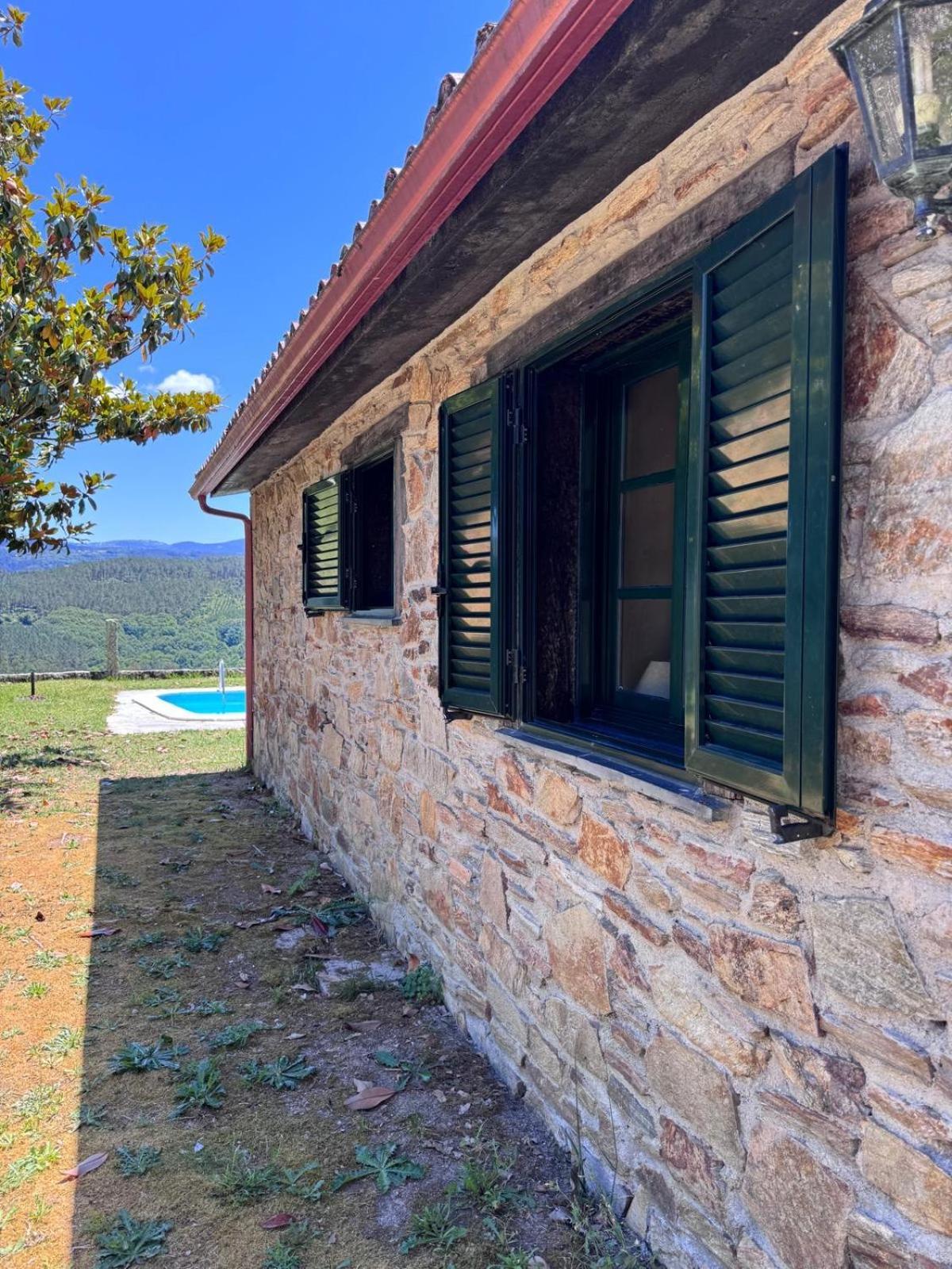 Casa 2 Habitaciones Con Piscina Y Cenador Al Aire Libre Pontevedra Eksteriør bilde